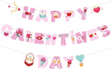 Happy Galentine's Day Banner Pink Galentine’s Day Garlands
