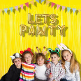 BRAVESHINE Fringe Curtain Backdrop - 2 Pack Pastel Yellow Photo