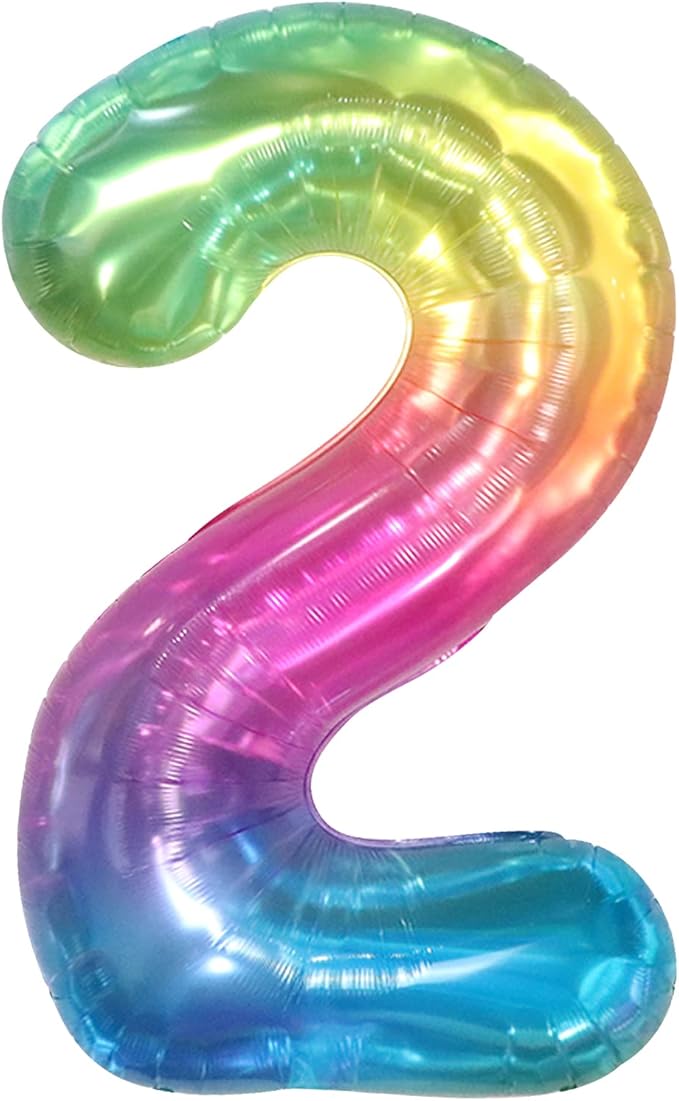 KatchOn, Giant Jelly Number 2 Balloon - 40 Inch | 2nd Birthday