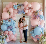 Pastel Pink Balloon Garland Double Stuffed Baby Pink Balloons Arch