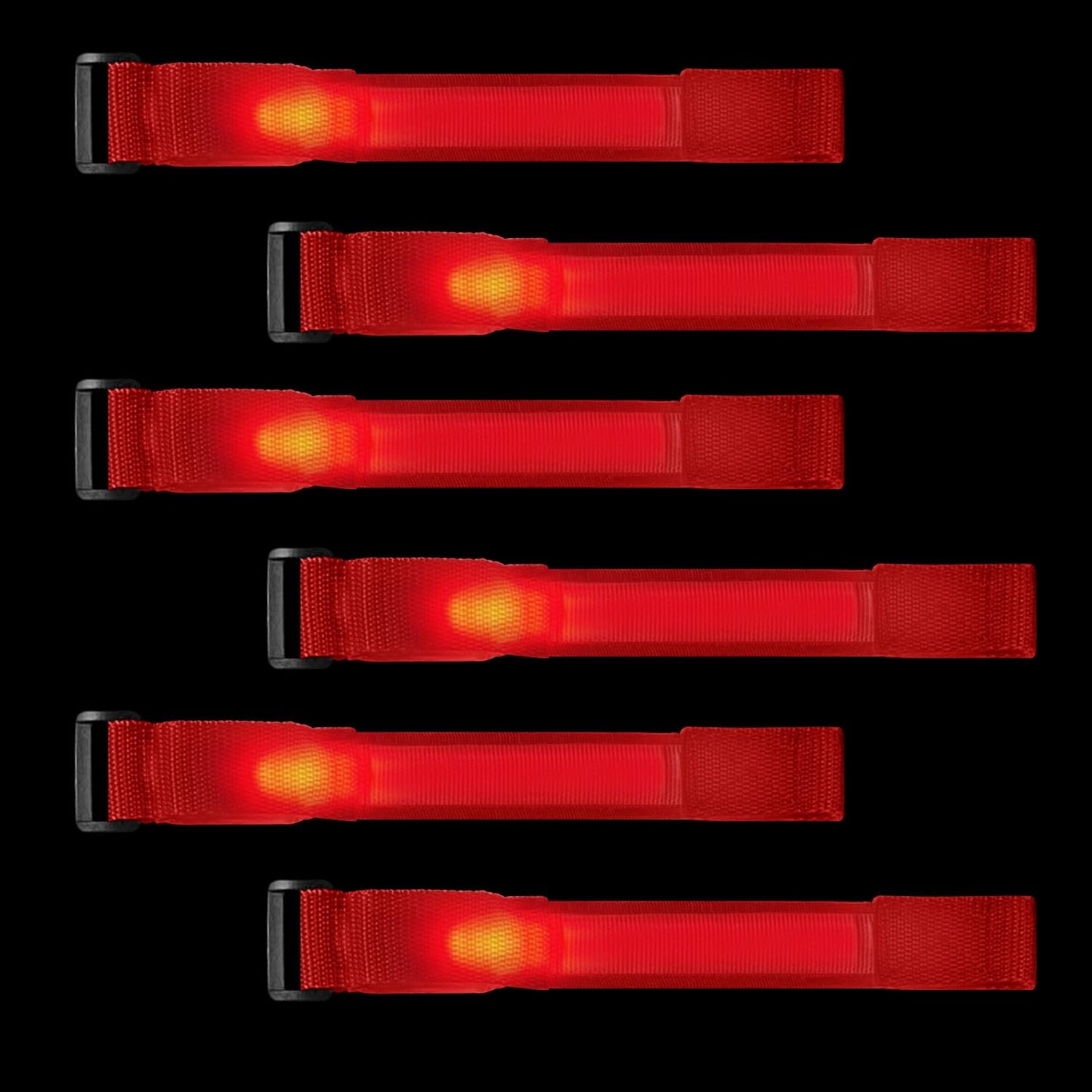 M.best 8pcs LED Light Up Bracelets Glow Flashing Wristbands Glow in