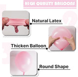PartyWoo Pearl Pink Balloons 100pcs 5 Inch Light Pastel Baby Pale
