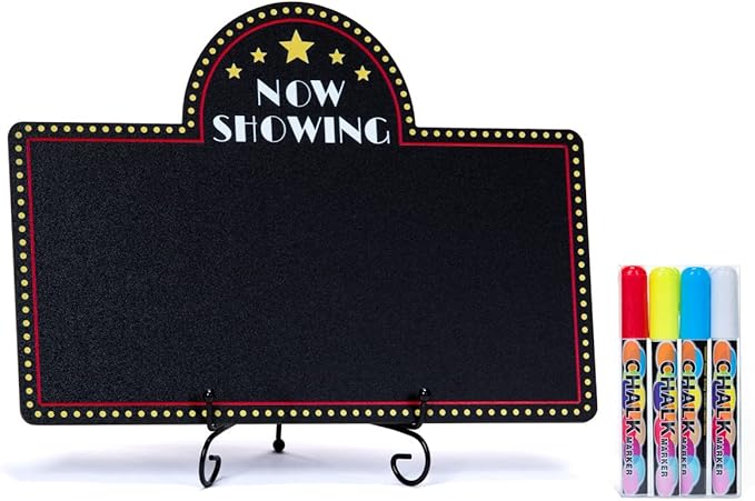 Movie Night Decorations Chalkboard Kit for Movie Theme Parties 1