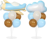 Airplane Baby Shower Birthday Party Decorations Balloons Stand Kit 2
