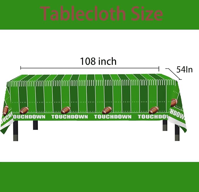 Football Party Decorations Football Party Supplies Set with Plates
