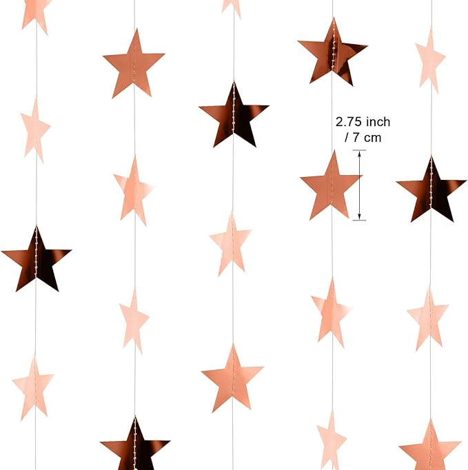 Patelai Glitter Star Garland Banner 2026 Graduation Decor 130 Feet #10