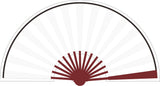 Folding Fan UV Glow Rave Bamboo Hand Fan Carnival Decoration Dancing