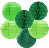 Green Party Decorations Streamers Lanterns 14pcs St Patricks Day