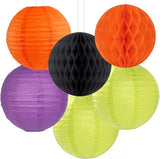 Black Orange Purple Green Halloween Party Decorations 14pc Kit Paper