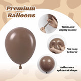 60pcs Cowboy Balloons, Brown Slate Blue Dusty Blue Sand White Latex