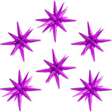 4D Magic Metallic Spike Explosion Balloon One-Piece 14-Pointed Star