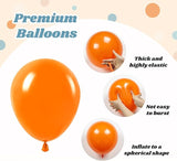 60pcs 12inch Blue and Orange Balloons, Dusty Blue Orange Sand White