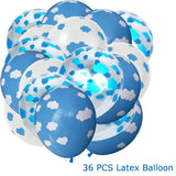 YuBoBo 42PCS Foil Cloud Balloons And Latex Balloon Baby Shower