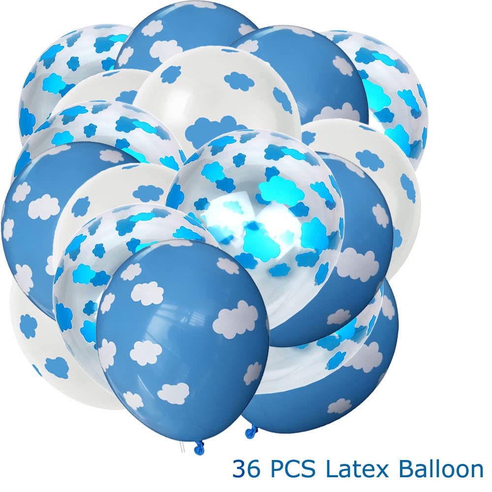 YuBoBo 42PCS Foil Cloud Balloons And Latex Balloon Baby Shower
