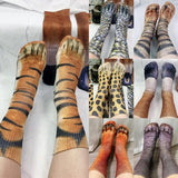 FreeNFond Funny Animal Paw Socks Gag Gifts for White Elephant Gift #4