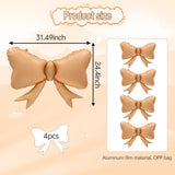 4pcs Jumbo Oversized Ribbon Balloons Coquette Bow Balloons Bow Pa Maca