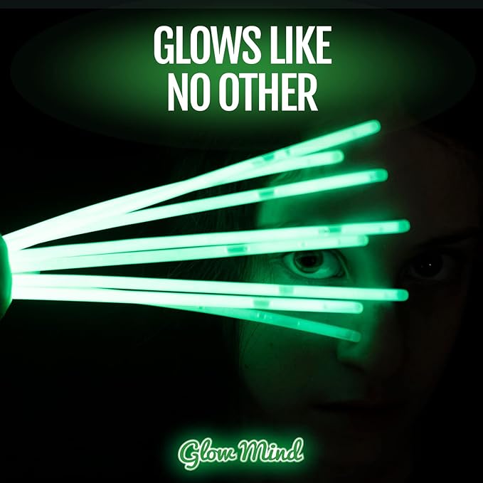 500 Ultra Bright Glow Sticks Bulk - Halloween Glow in the Dark Party