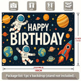 Space Birthday Decorations Banner 71x43 Inch, Large Outer