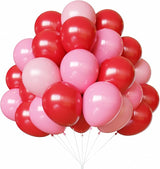 Red and Pink Balloons, Valentines Balloons, 67pcs 12 Inch Pink and