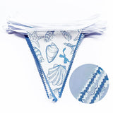 32Ft Ocean Coastal Nautical Beach Party Decorations Blue Bow Starfish