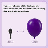 BAUANOOY Purple and Gold balloons, 60pcs 12 Inch Purple Metallic