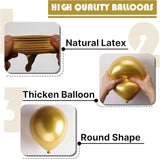 PartyWoo Gold Balloons 100pcs Different Sizes of 36 18 12 10 5 Inch