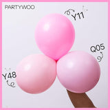 PartyWoo Light Pink Balloons 100 pcs Different Sizes of 36 18 12 10 5