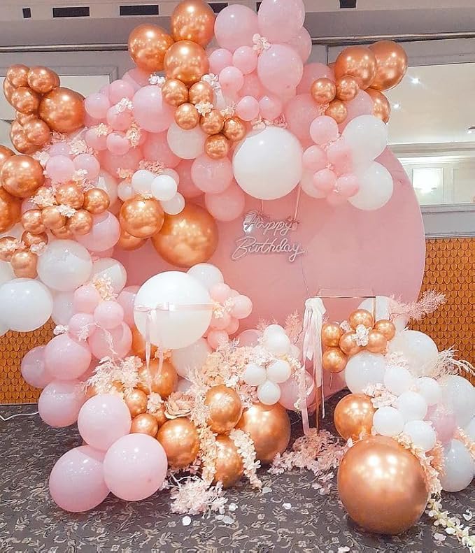 Rose Gold Balloon Arch 120 Pcs Blush Pink Balloon Garland Dusty Pink