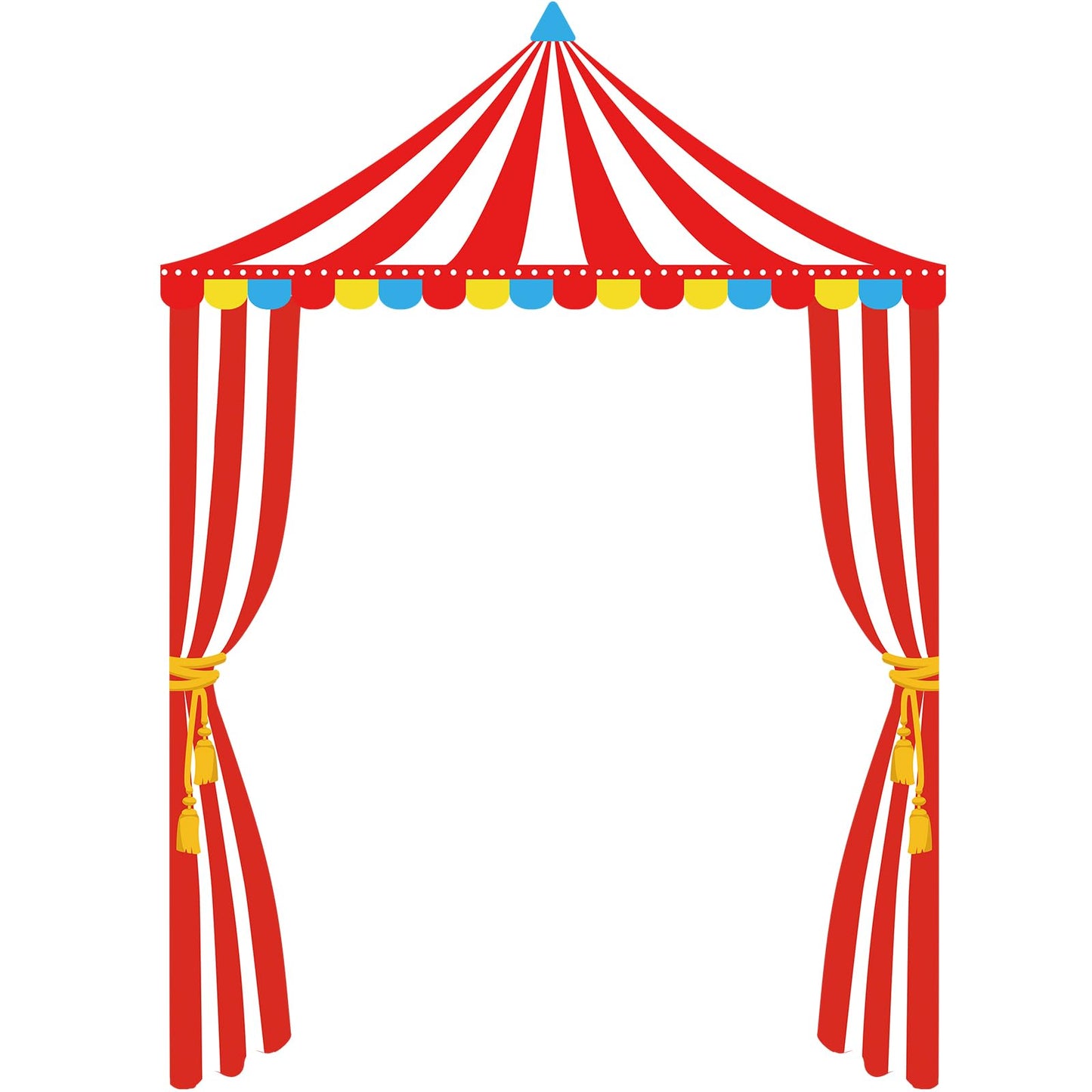 Ziliny 3 Pcs Carnival Party Decorations Circus Tent Awning Hallow Na