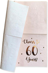 Cheers to 60 Years Cocktail Napkins | Happy 60th Birthday Decorations