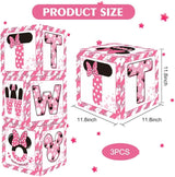 Pink Mouse 2nd Birthday Party Supplies Balloon Box with Letters Pink