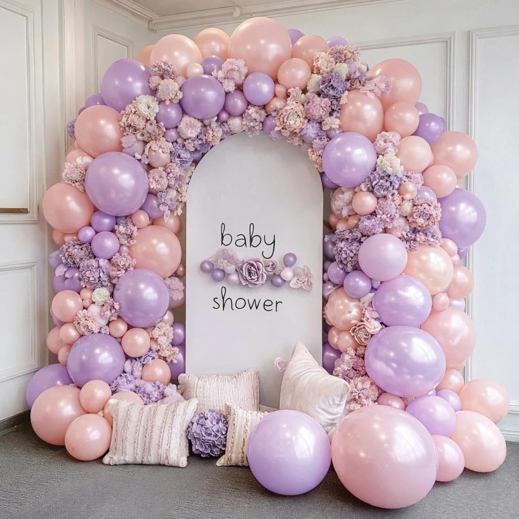 Pearl Purple Balloons Double Stuffed Purple Balloons Light Lavender