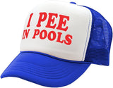 I Pee in Pools - Funny Dare Gag Gift Joke - Vintage Retro Style Trucke