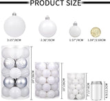 XmasExp 24ct Christmas Ball Ornaments Shatterproof Xmas Tree Hanging