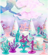 20Pcs Mermaid Party Decoration DIY Felt Under The Sea Table
