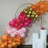 Hot Pink and Orange Gold Balloons 12inch 60pcs Light Pink Metallic
