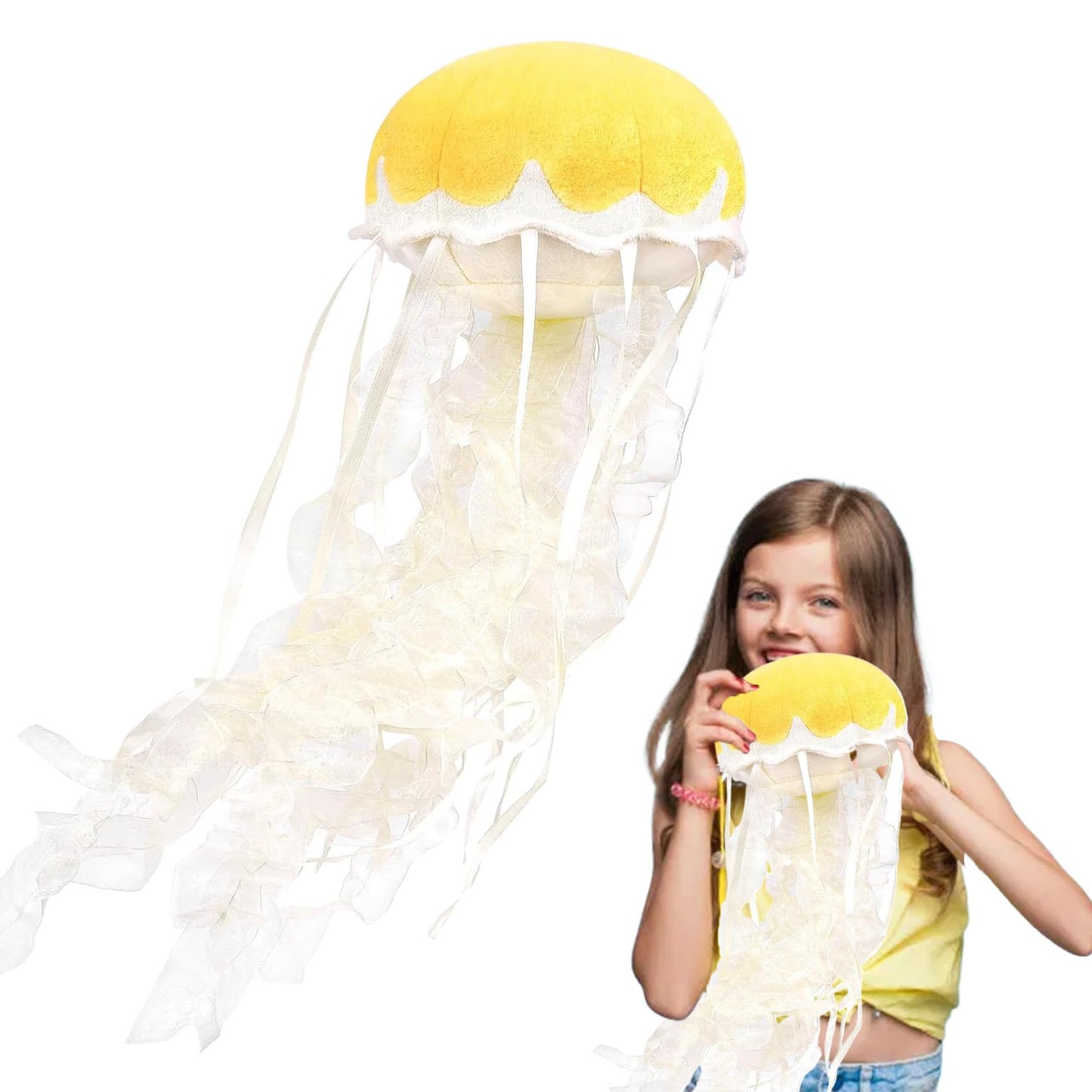 KAYBOBEZK Jellyfish Plush, Jellyfish Stuffed Animal Toy, Simulation
