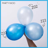 PartyWoo Pearl Light Blue Balloons 100 pcs 5 Inch Baby Pastel Blue