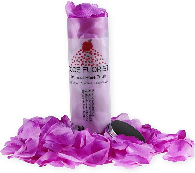 CODE FLORIST 1500 PCS Light Purple Silk Rose Petals for Valentine's