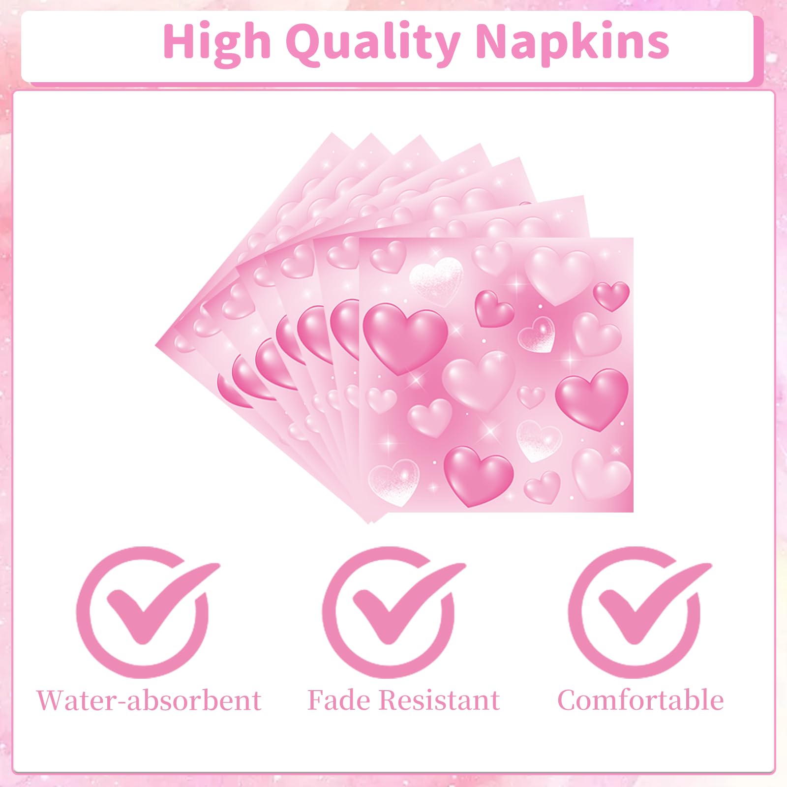 Rakuto 96PCS 2000s Party Decorations - Y2k Heart Disposable Paper