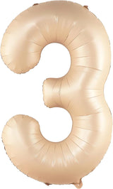 KatchOn, Giant, Number 3 Balloon Caramel - 40 Inch | Number Three