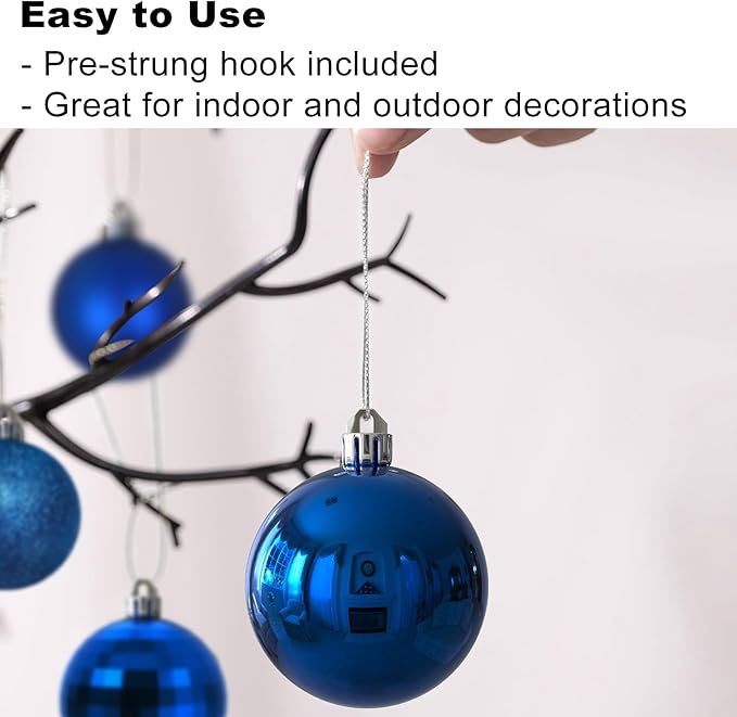 Royal Blue Christmas Ornaments - Christmas Tree Decorations