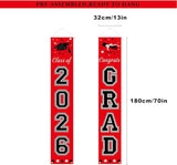 DAZONGE Graduation Decorations 2026, Red and Black Class of 2026