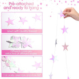 Patelai Glitter Star Garland Banner 2026 Graduation Decor 130 Feet #11