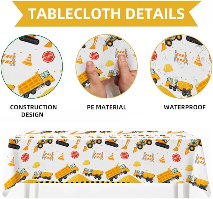 Construction Party Supplies Dump Truck Party Decorations Kits Set