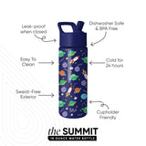 Simple Modern Kids Summit Water Bottle with Straw Lid | 18oz Stainless