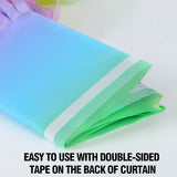 Melsan Pastel Tinsel Backdrop for Easter Decorations, Macaron Rainbow