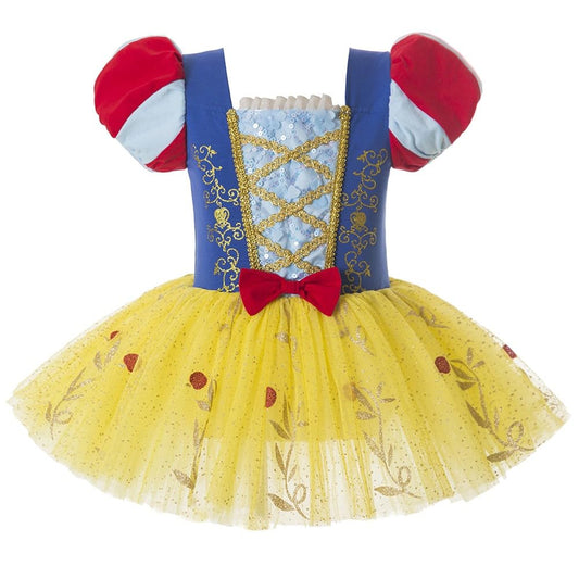 DYMCII Baby Girls Snow White Princess Ballet Dress Short Sleeve