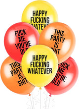 Rude Balloons™ | Funny Abusive Birthday Party Decoration | Pack of 12