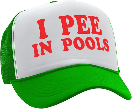 I Pee in Pools - Funny Dare Gag Gift Joke - Vintage Retro Style #3
